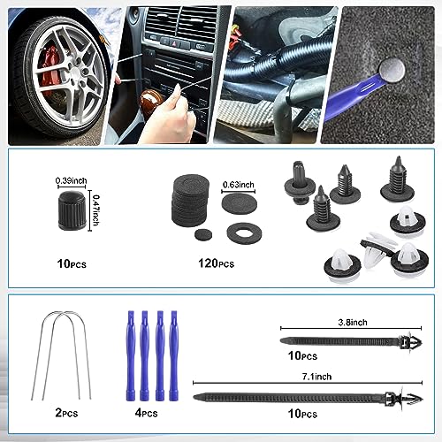 342 Pcs Trim Removal Tool Kit with Clip Plier Z73188