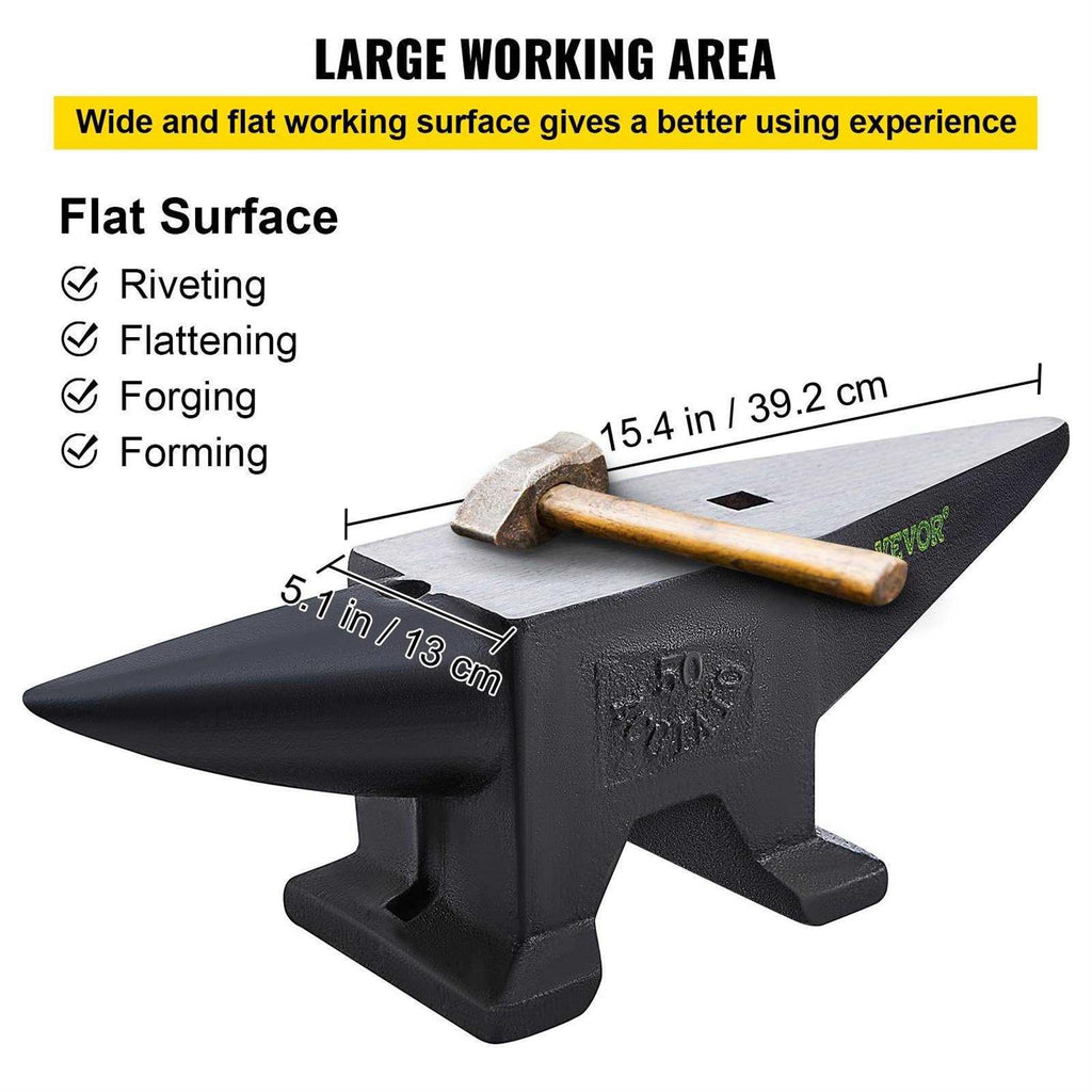 110 Lbs Cast Iron Single Horn Anvil W832967