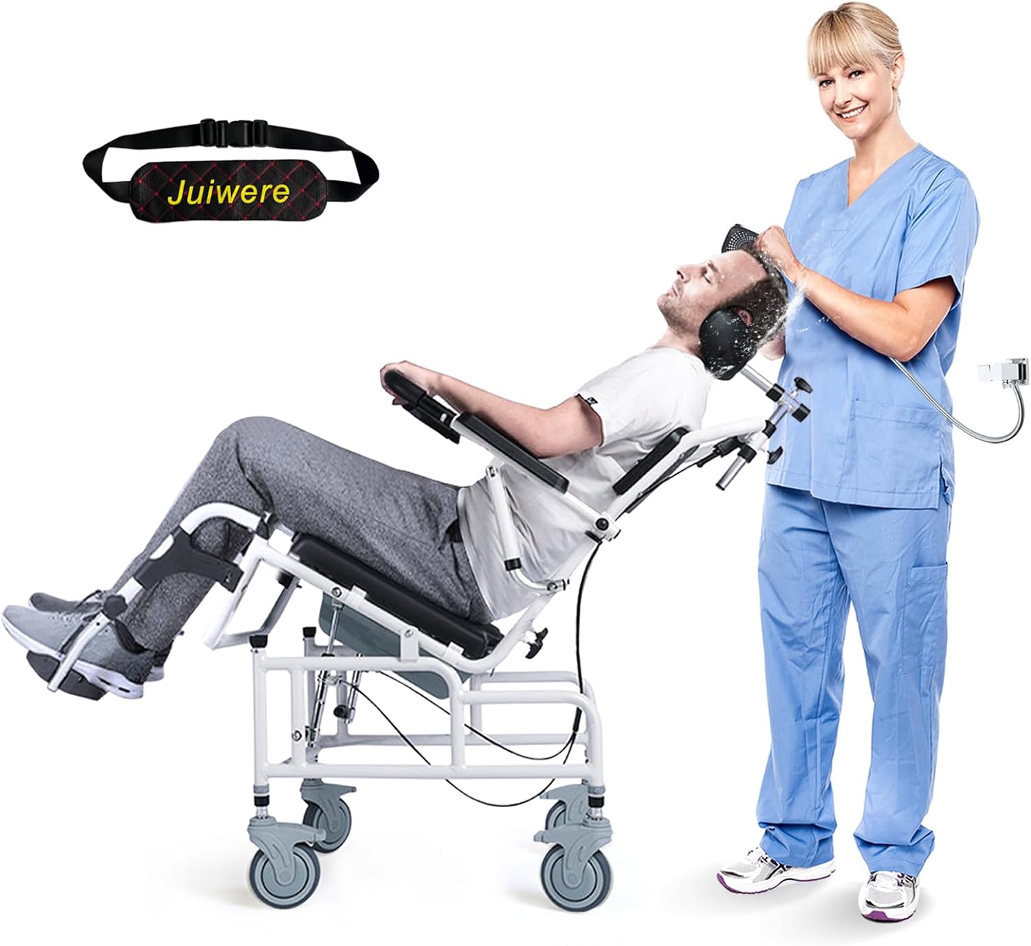 Reclining Shower Chair with Soft Seat Cushion J2478