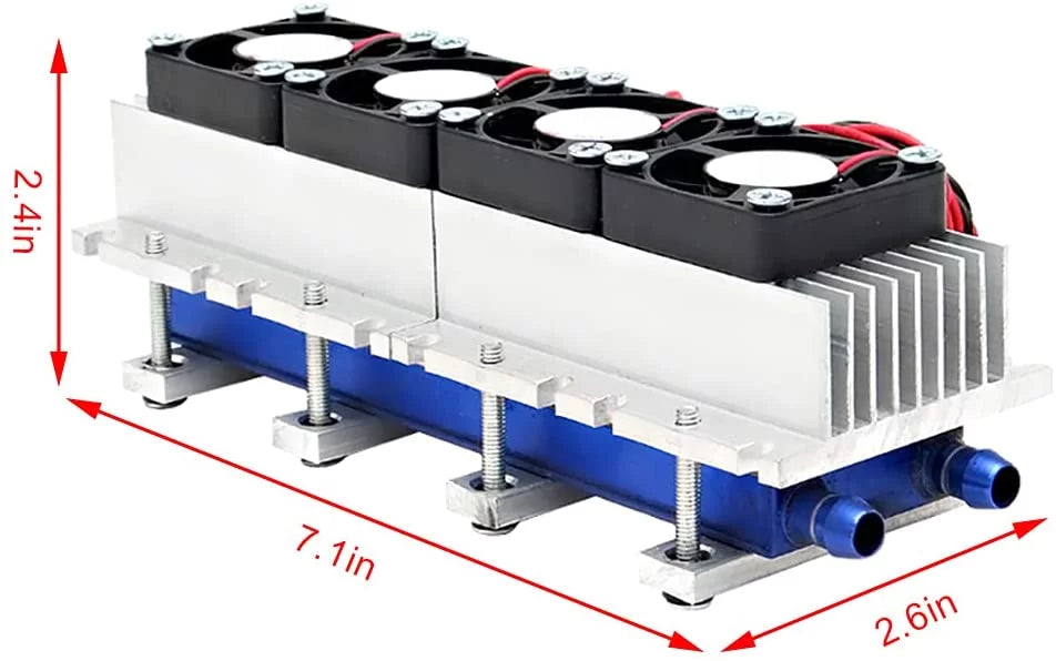 4 Chip 288W 12V Semiconductor Refrigeration Kit V91476