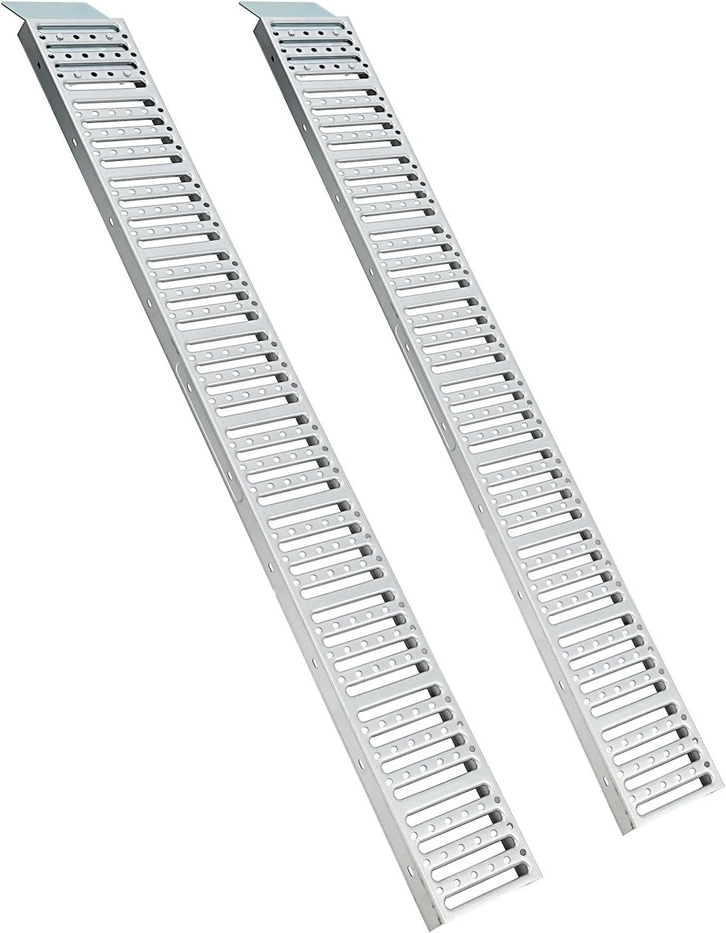 Silver Anti-Slip ATV Ramp Set of Two, 1500 lbs Capacity C92675