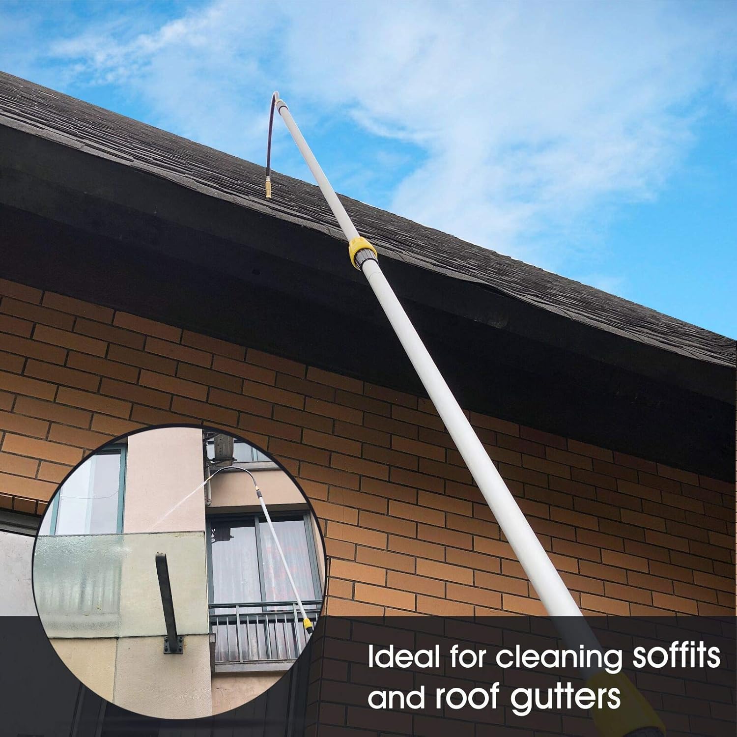 12FT Telescoping Gutter Cleaning Wand Kit Pack of 2 A72199