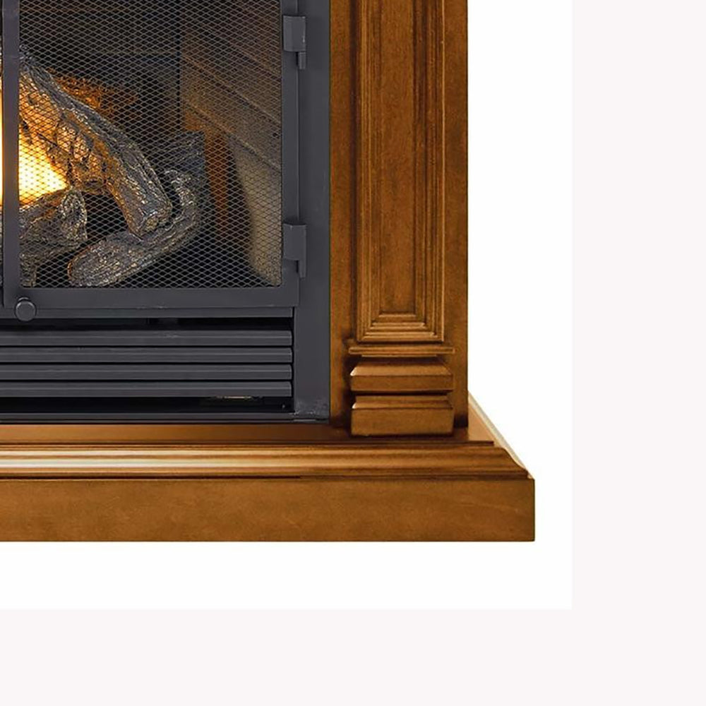 32,000 BTU Vent Free Dual Fuel Mantel Fireplace R986