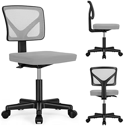 Black Mesh Desk Chair with Wheels H486
