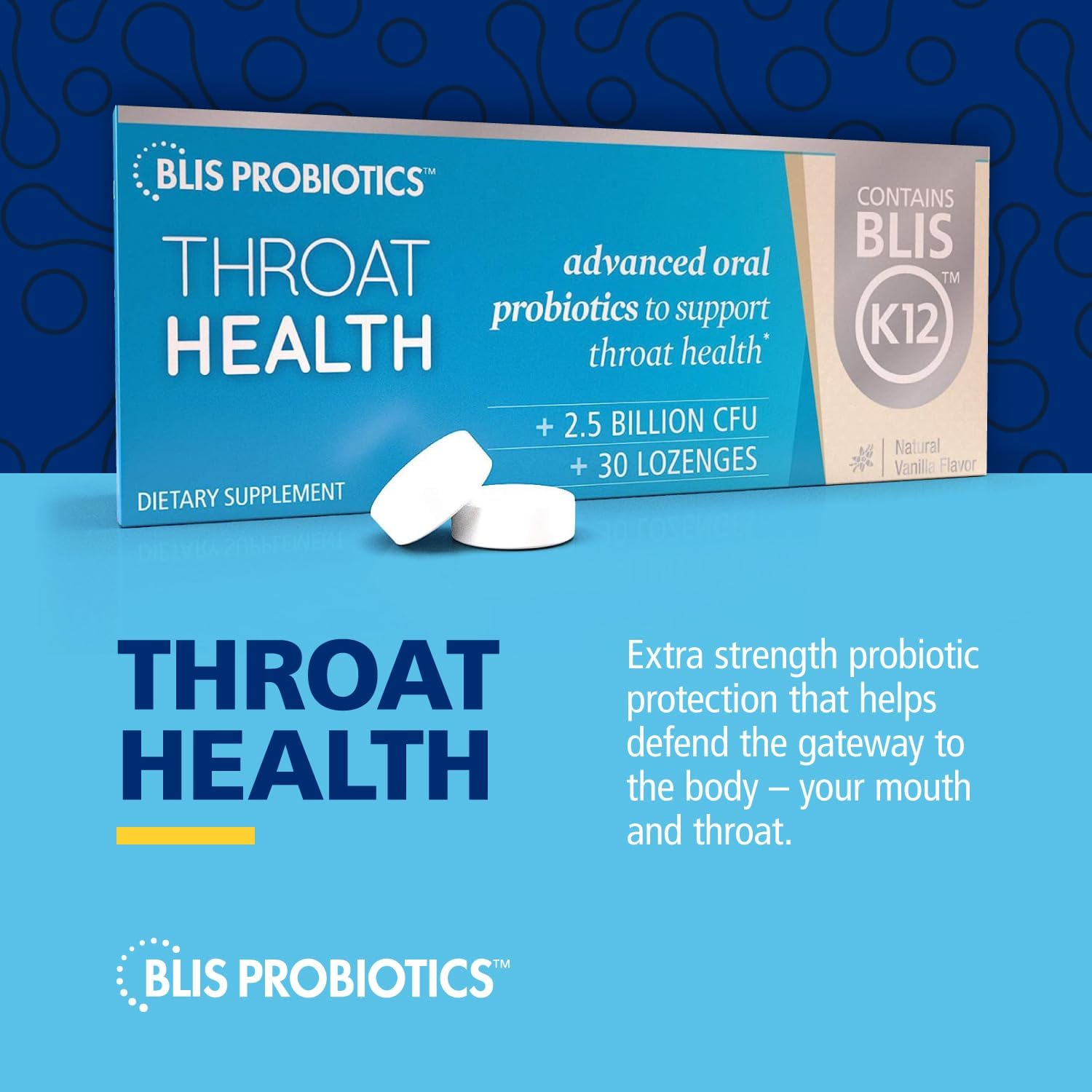 Probiotics K12 2.5 Billion Cfu Sugar-Free Lozenges 30 pack J38484