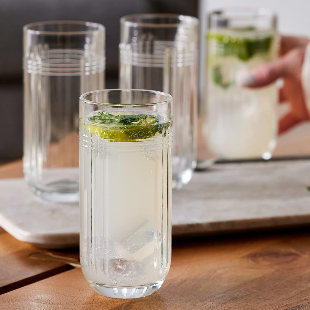 12 ounce Set of 4 Highball Drinking Glasses T119924