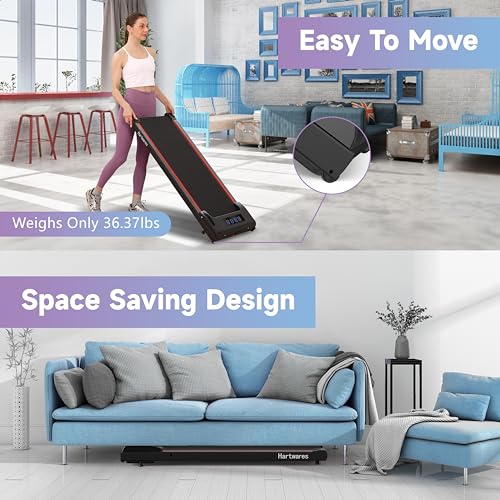 Under Desk Portable Walking Treadmill with Remote Control N66689