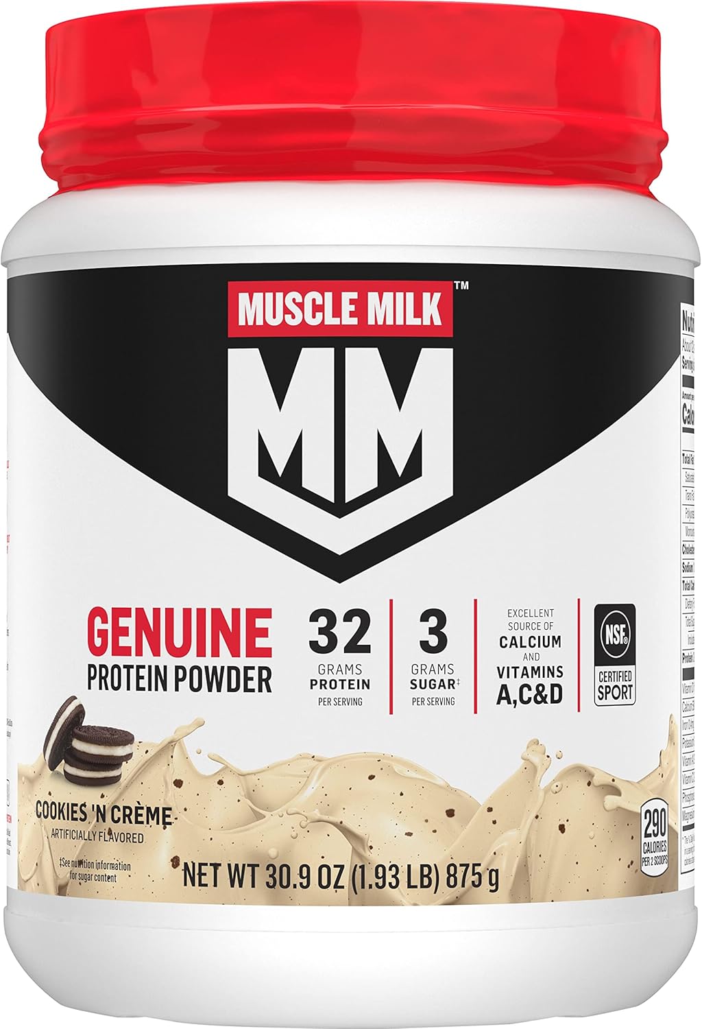 Cookies 'n Crème Protein Powder, 4.94 Pound, 32 Servings B63371