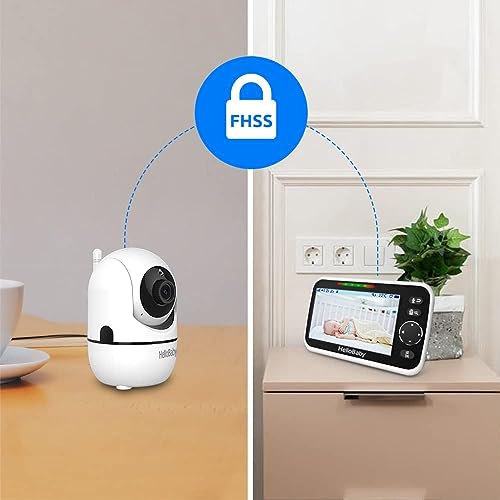 5'' Screen Video Baby Monitor with 30-Hour Battery and Night Vision I4163