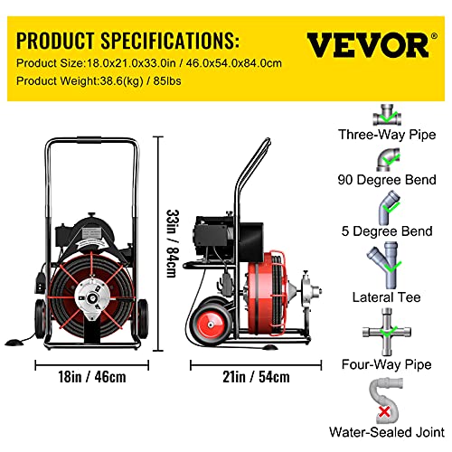 Drain Cleaner Machine with Foldable Handle S203703