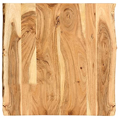 Solid Acacia Wood Table Top 22.8" x(19.7"-23.6") x1 H165