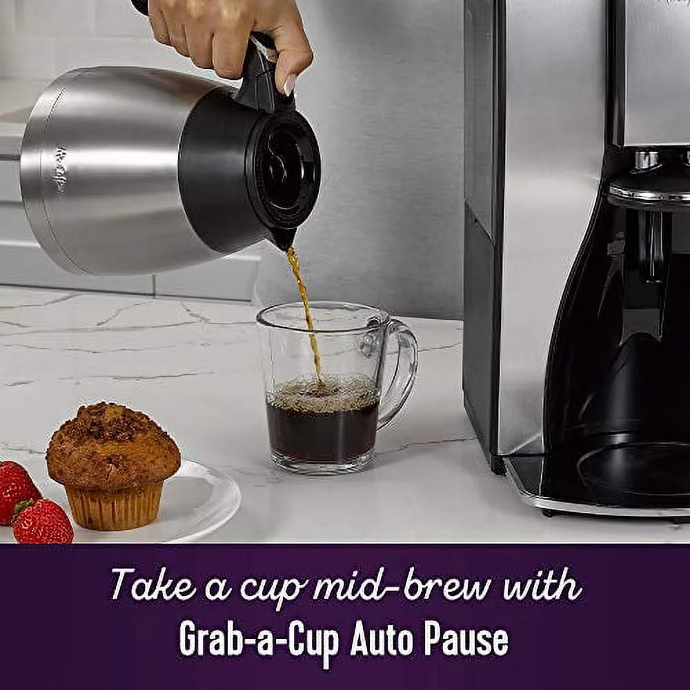10 Cup Thermal Programmable Coffeemaker, Stainless Steel T587061