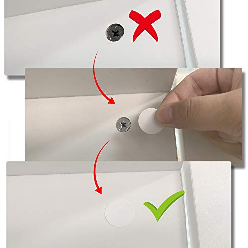 Self-Adhesive Screw Hole Stickers White (21mm) K608011