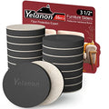 8 pcs 3 1/2” Round Furniture Sliders I5212