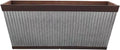 24 Inch Outdoor Deck Rail Textured Resin Planter B55186