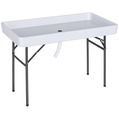 Portable Folding Fish Fillet Cleaning Table with Sink Y757