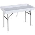 Portable Folding Fish Fillet Cleaning Table with Sink Y757