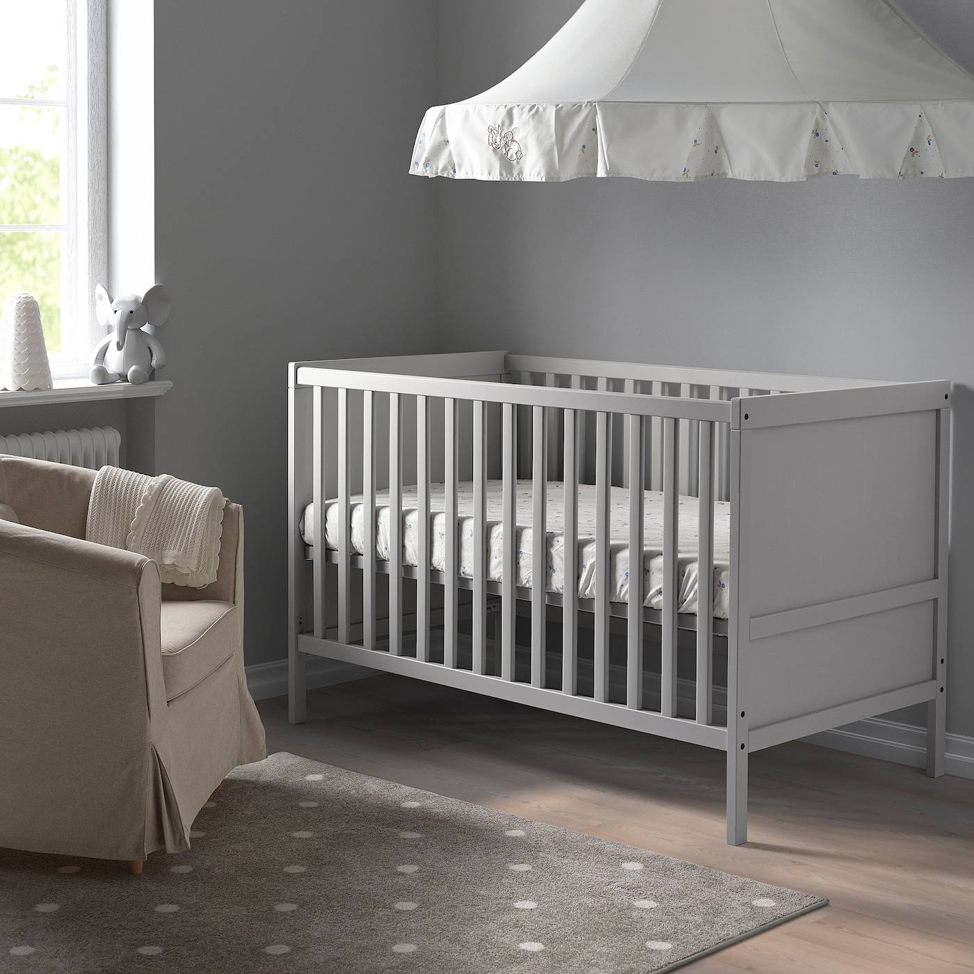 Gray Crib R1689