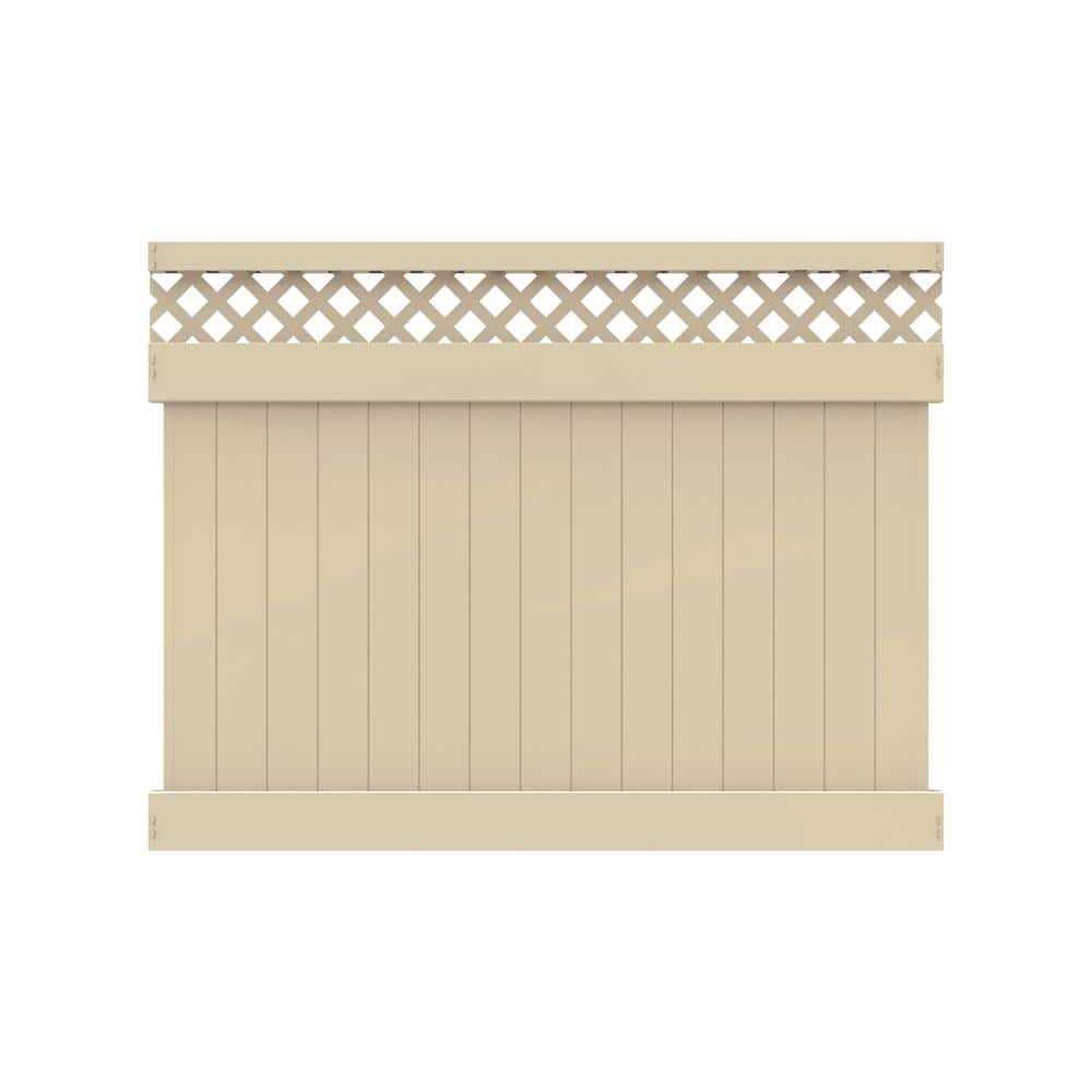 Vinyl Lattice Top Fence Panel L46328