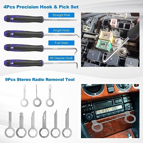 342 Pcs Trim Removal Tool Kit with Clip Plier Z73188