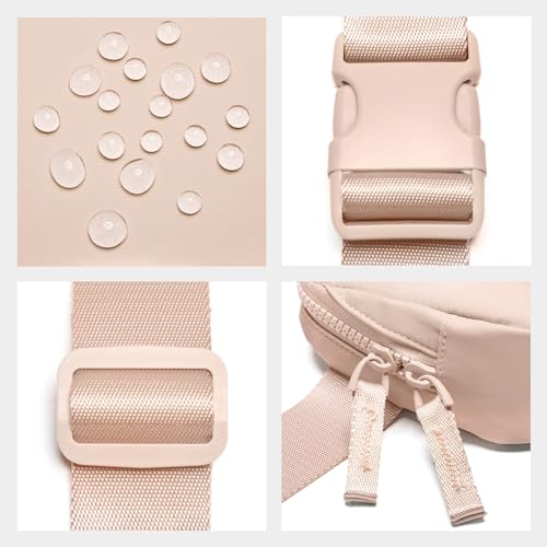 Lavender Belt Bag Fanny Pack Crossbody Bags with Initial Letter Patch W91049