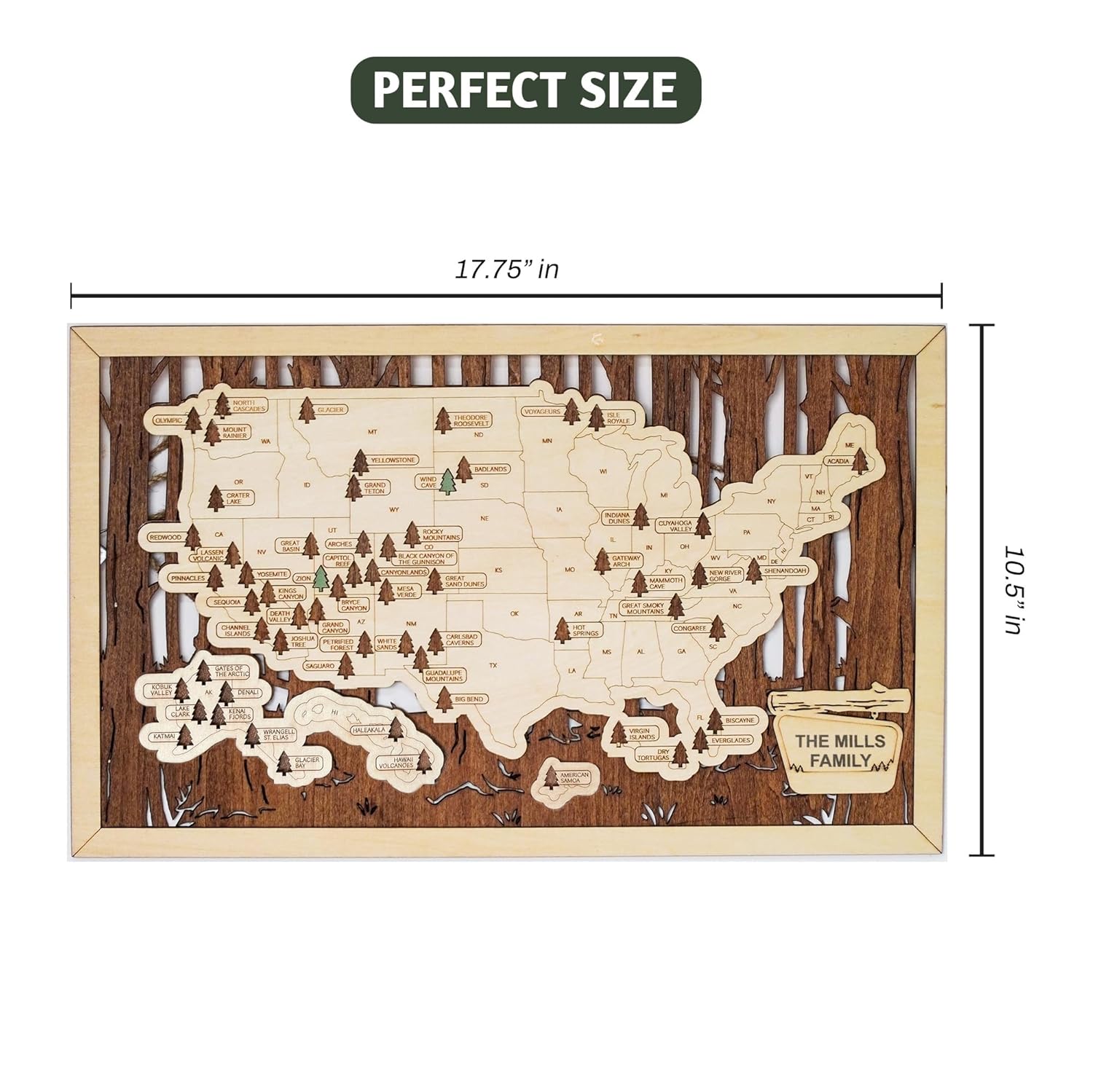 National Parks Map P3328