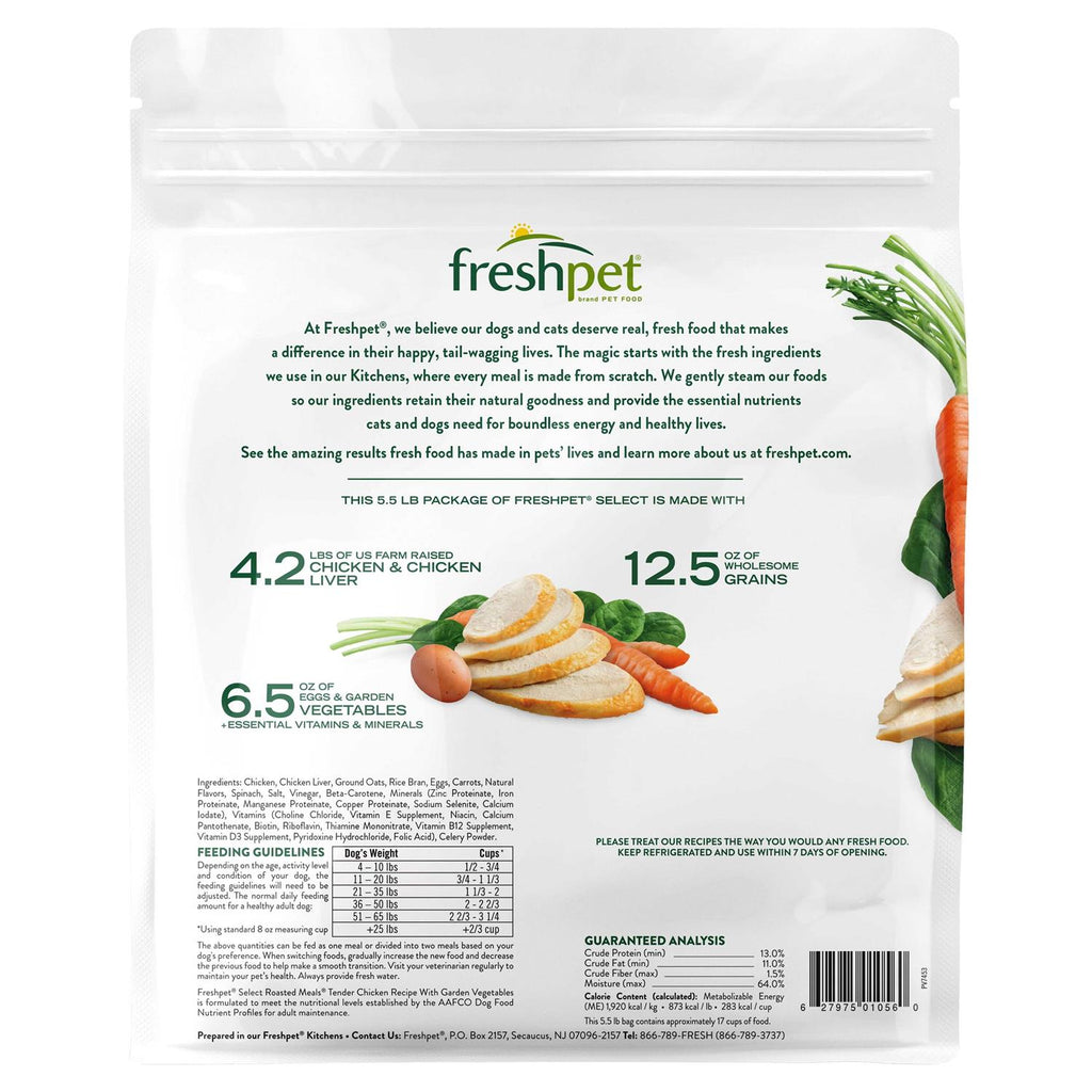 Freshpet Select Dog Food Tender Chicken Recipe P677