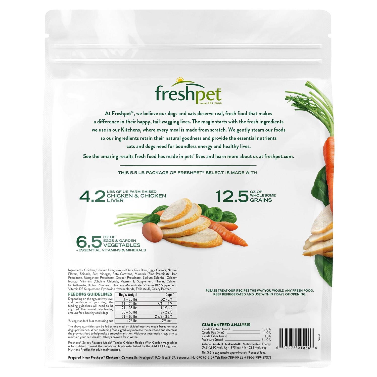 Freshpet Select Dog Food Tender Chicken Recipe P677
