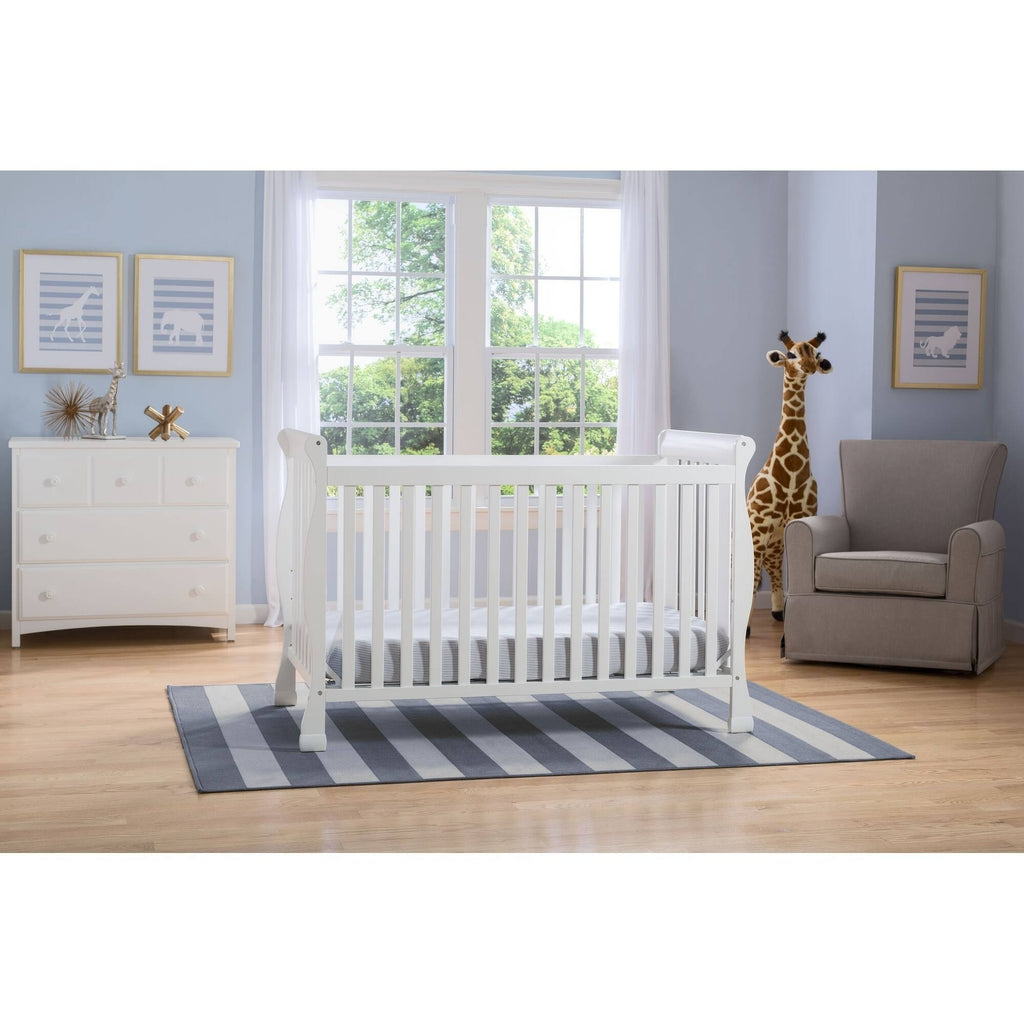 Bianca White 4-in-1 Convertible Crib L85035
