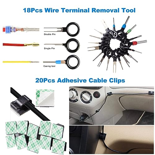 342 Pcs Trim Removal Tool Kit with Clip Plier Z73188