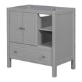 Grey Solid Wood Bathroom Vanity Base D62056