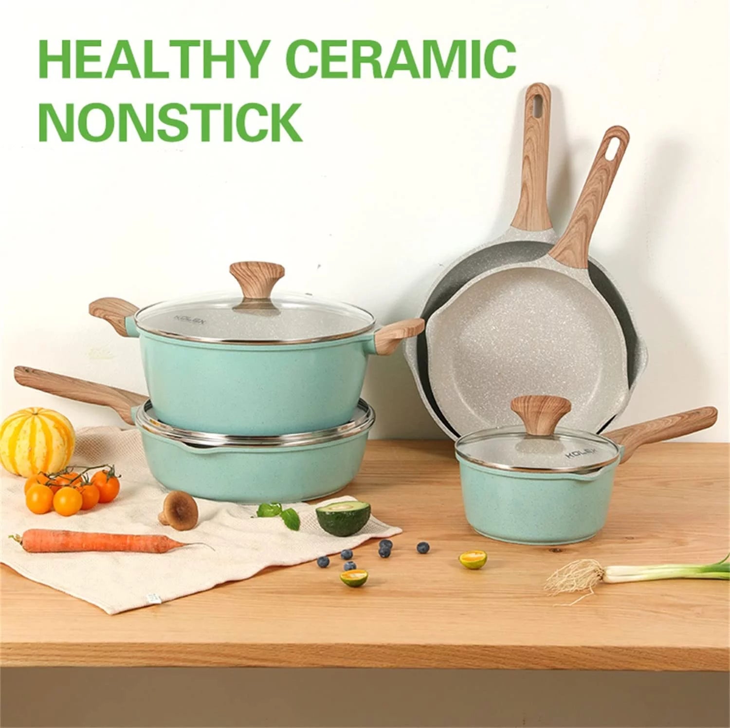 12-Piece Nonstick Granite Cookware Set P375454