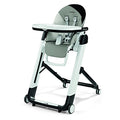 Folding High Chair & Recliner, Height Adjustable, Ambiance Brown (White) R214164