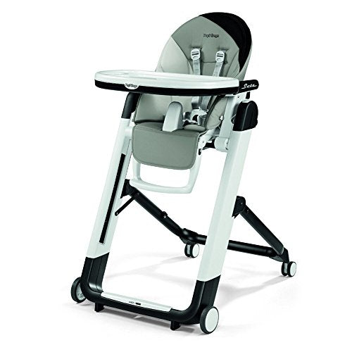 Folding High Chair & Recliner, Height Adjustable, Ambiance Brown (White) R214164