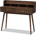 Walnut Brown 2-Drawer Desk D794260