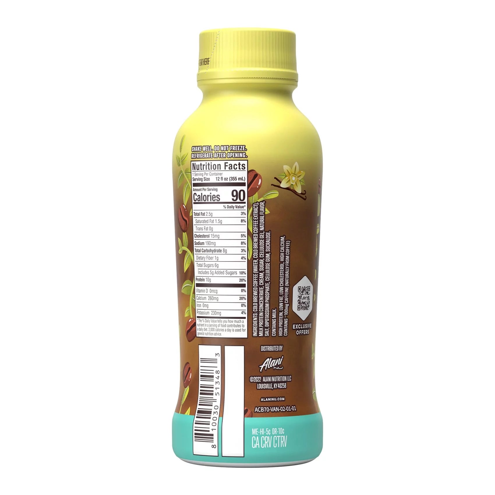 Vanilla Protein Coffee, 12 Fl Oz (Pack of 12) A1388