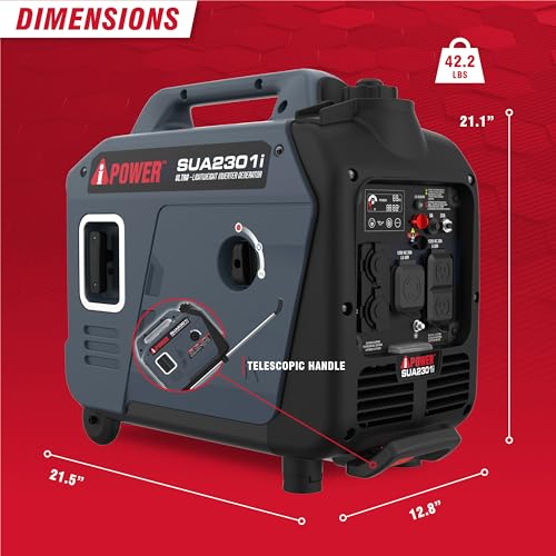7600W Dual Fuel Portable Inverter Generator with Electric Start S2243