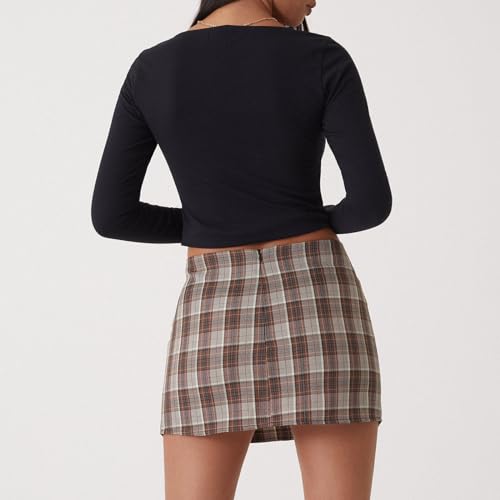 Scoop Neck Ribbed Long Sleeve Crop Top I70499