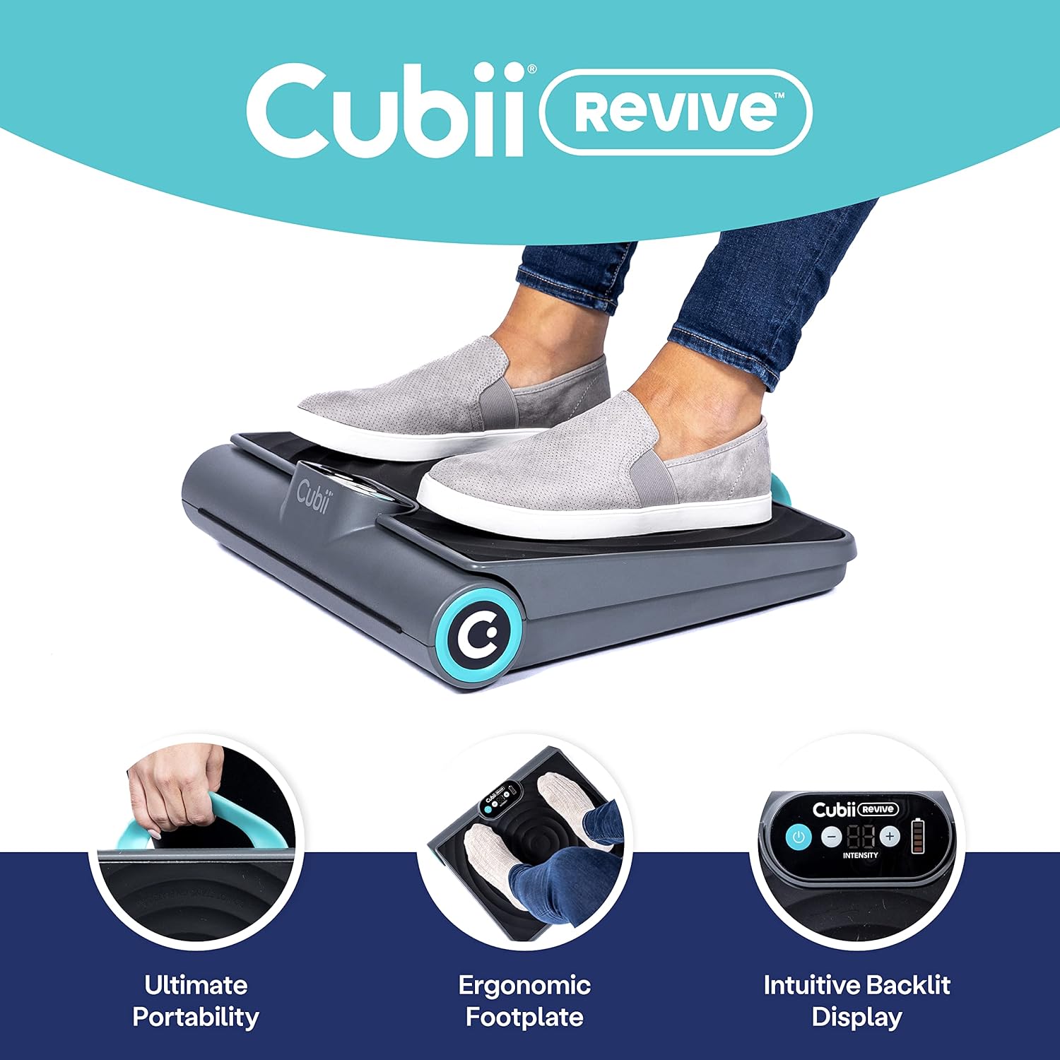 Cordless Portable Foot and Lower Leg Massager Vibration Foot Plate F295
