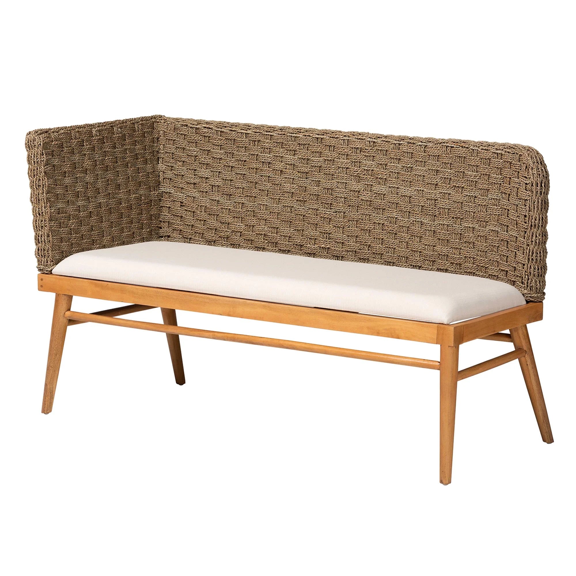 2-Piece Brown Dining Nook Banquette Set D7498