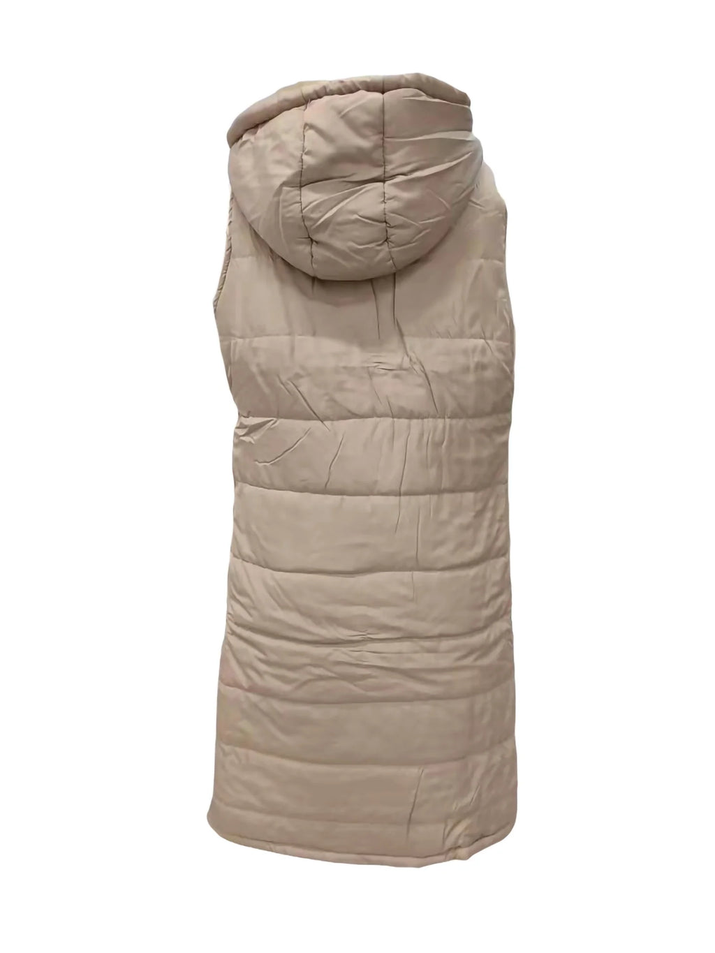 Women's Hooded Down Vest Sleeveless Puffer Jacket with Pockets N8294