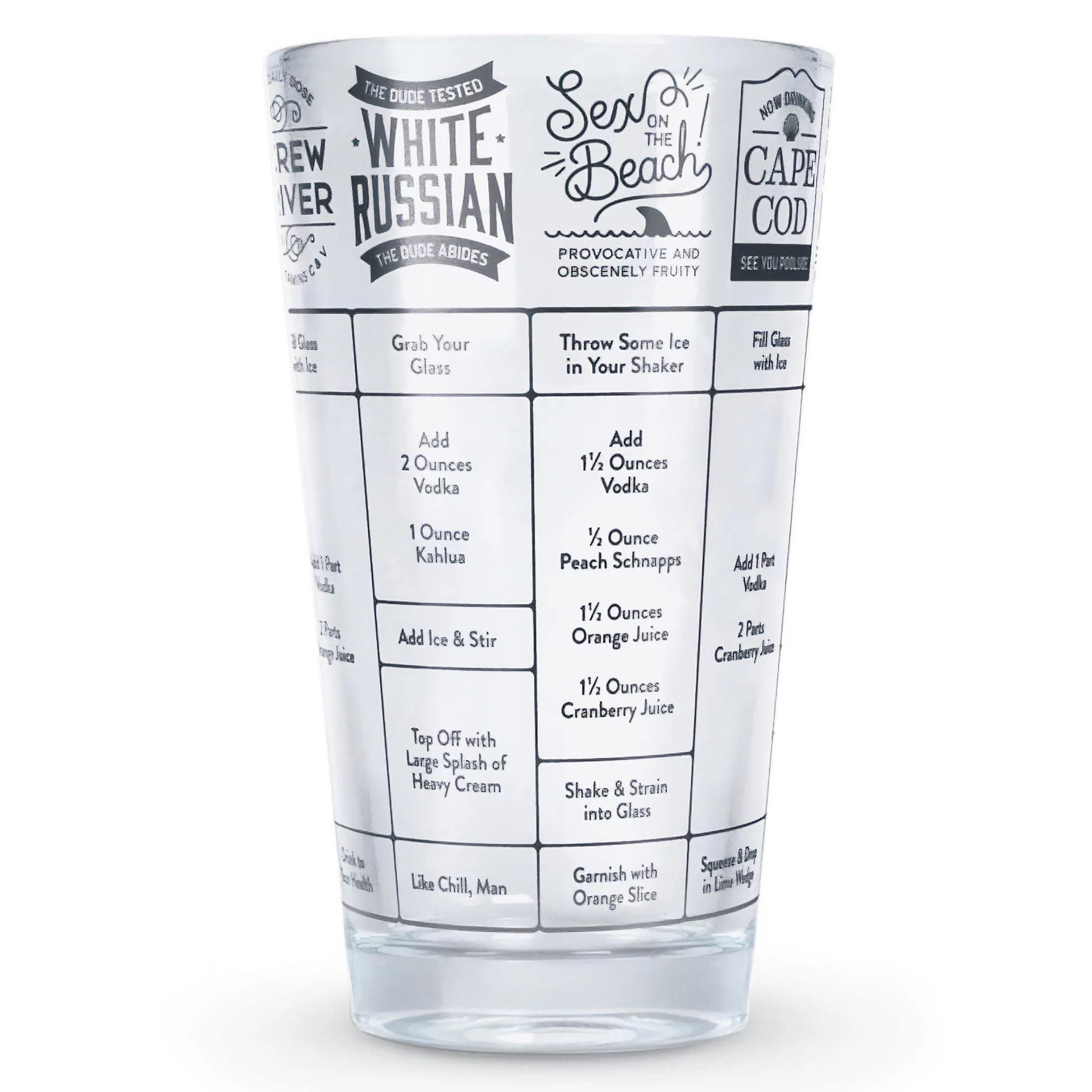 16 oz. Glass Cocktail Recipes U412