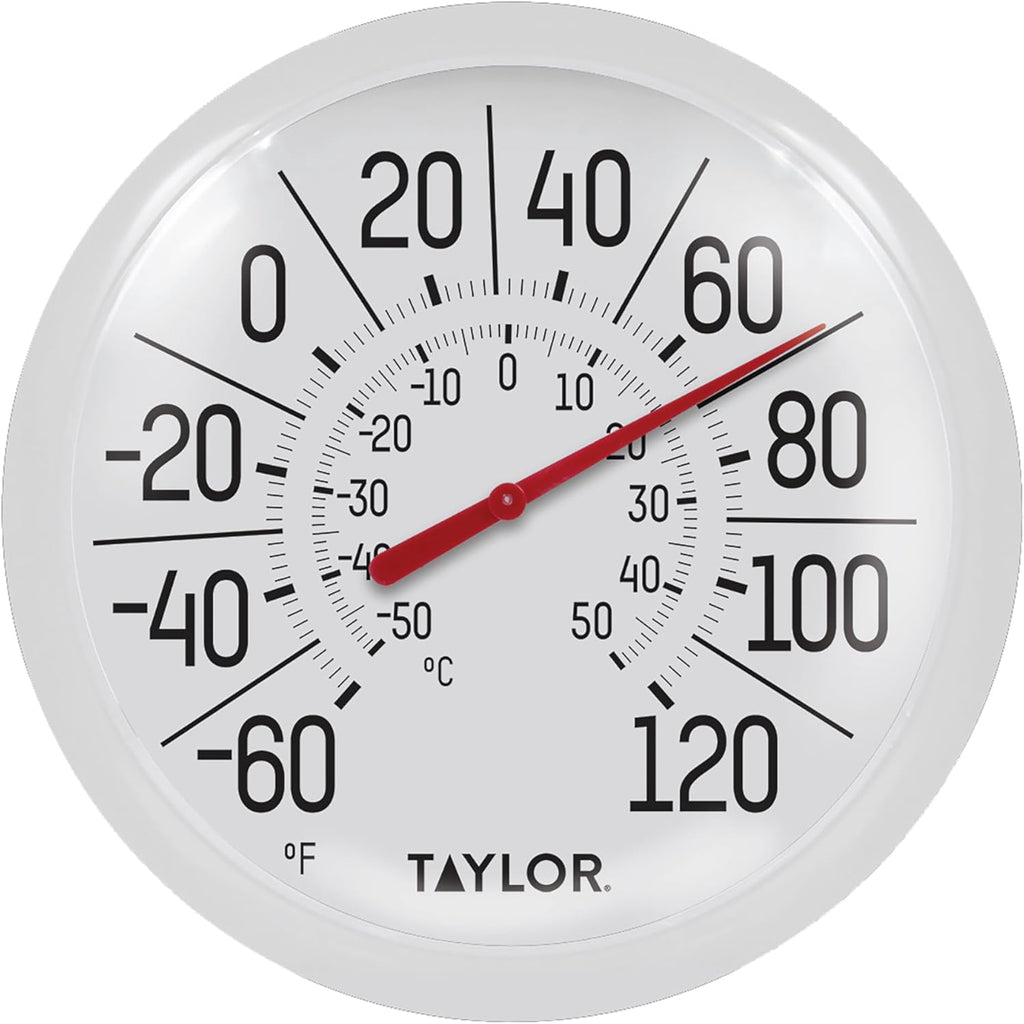 White Bezel 8.5 Inch Dial Thermometer L654637