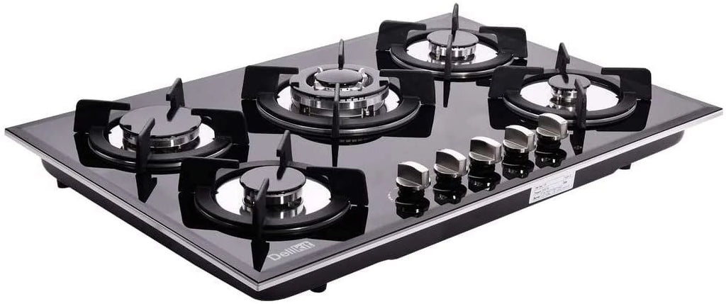 30 inch Gas Cooktop Tempered Glass 5 Burners Stove Top R901