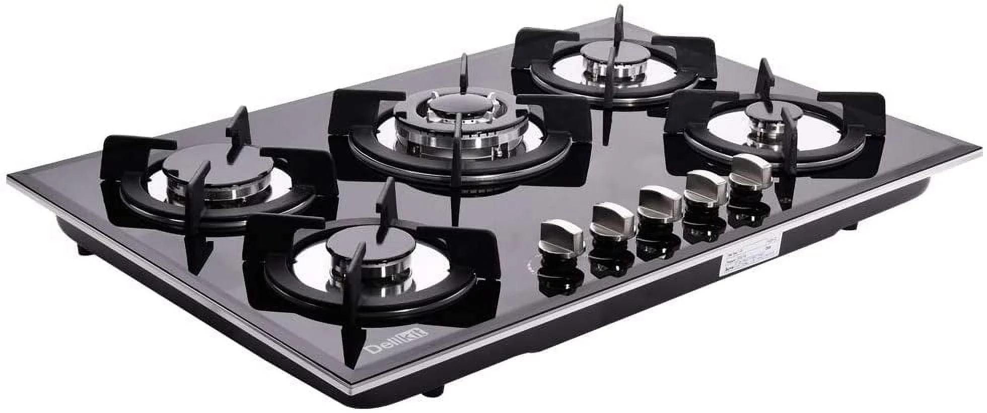 30 inch Gas Cooktop Tempered Glass 5 Burners Stove Top R901