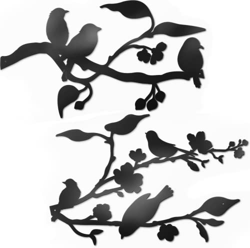 Metal Birds Wall Art (Medium - 24"X10") N696