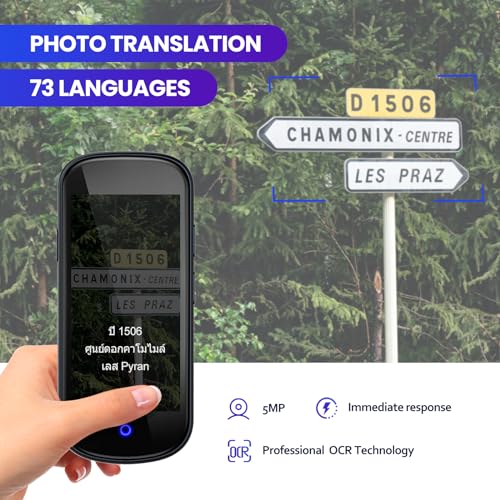 AI Voice Translator 4" HD 137 Language Instant Two-Way Photo Translation Device A7894
