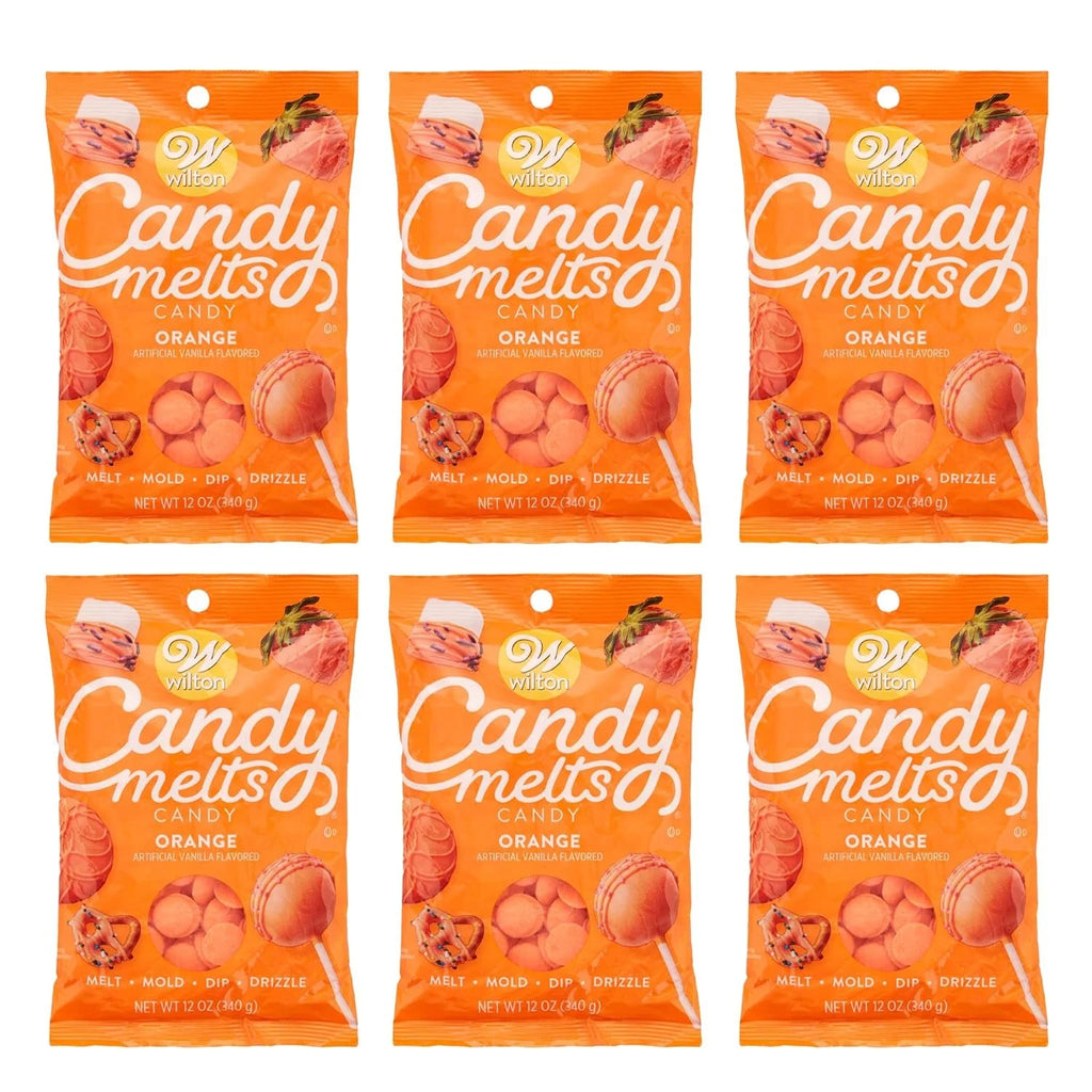 Orange Candy Melts, 12 oz, Pack of 6 E733