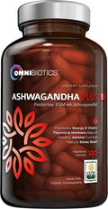 1300 mg KSM-66 Ashwagandha Supplement, 120 Vegan Capsules C718012