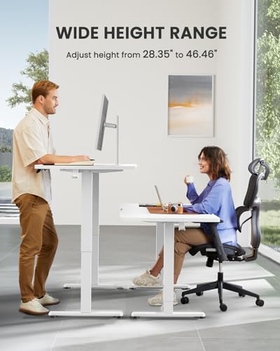 48 x 24 Inches Height Adjustable Electric Standing Desk with Memory S40332